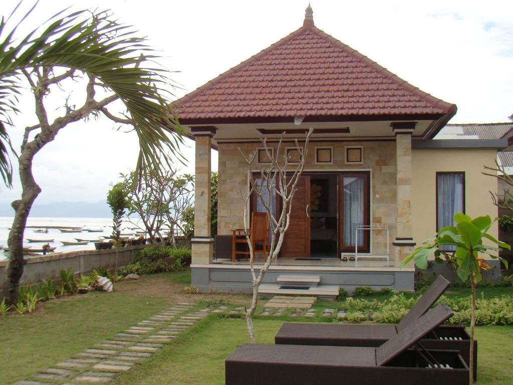 Bali Yogi-Beach-Bungalow--The-Blue-Yogi-Beach-Restaurant exterior